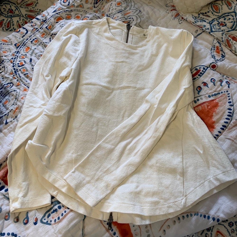 madewell sweater zip up